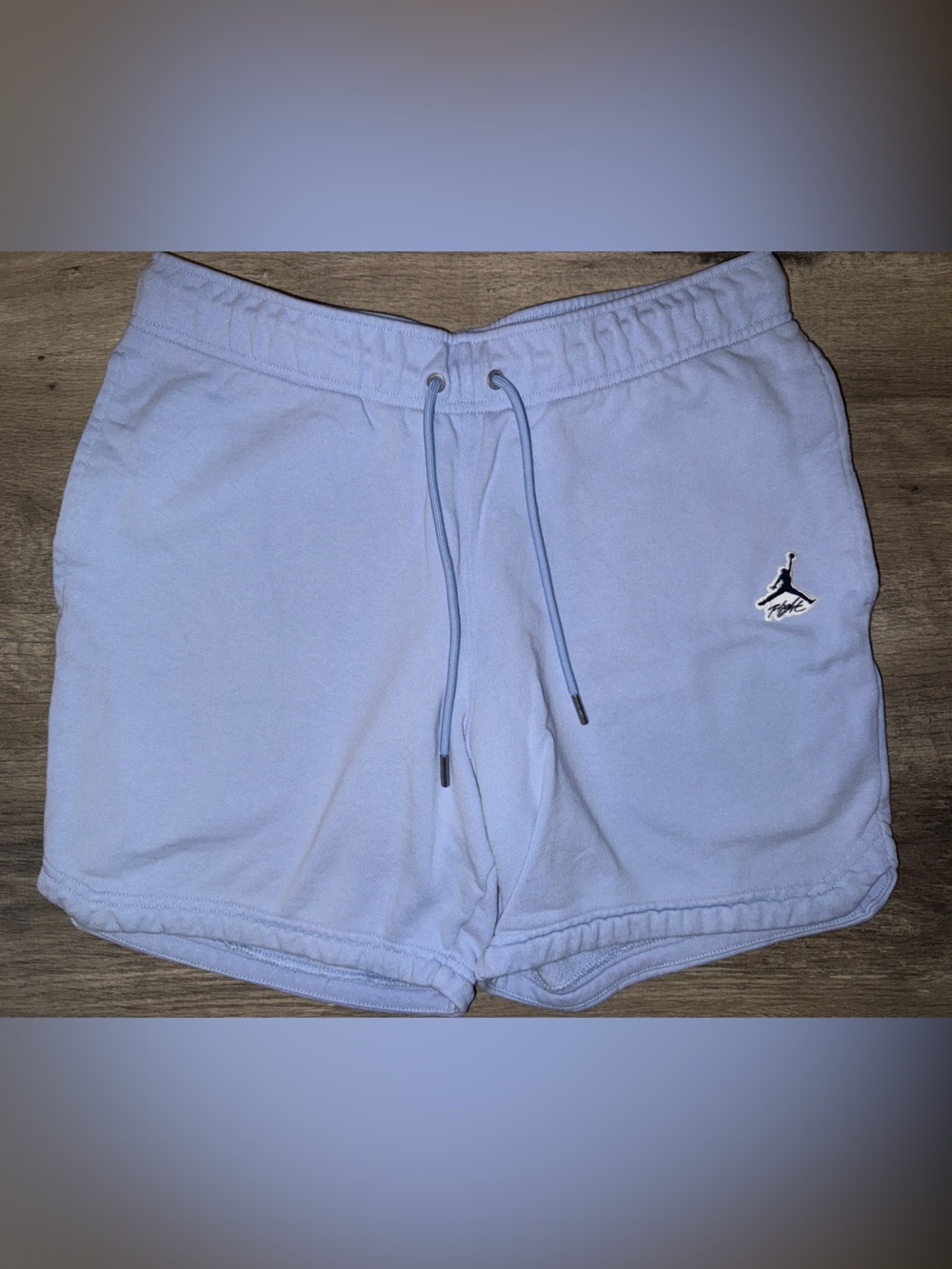 Jordan Light Blue Mens Athletic Shorts with Jumpman Logo